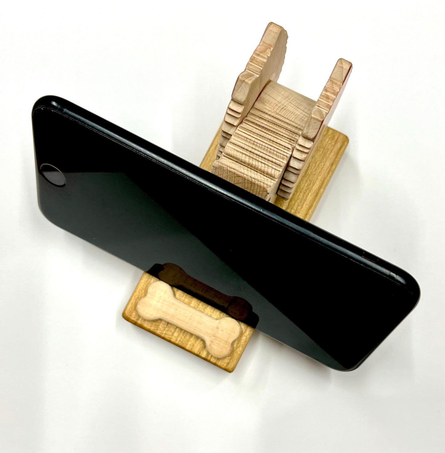 ポメラニアンのスマホスタンド【君は放物線を見たか?】