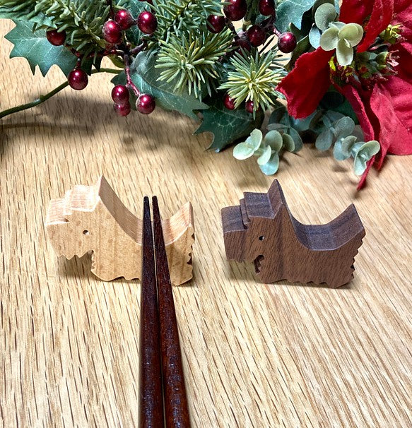 スコティッシュテリアの箸置き2個セット