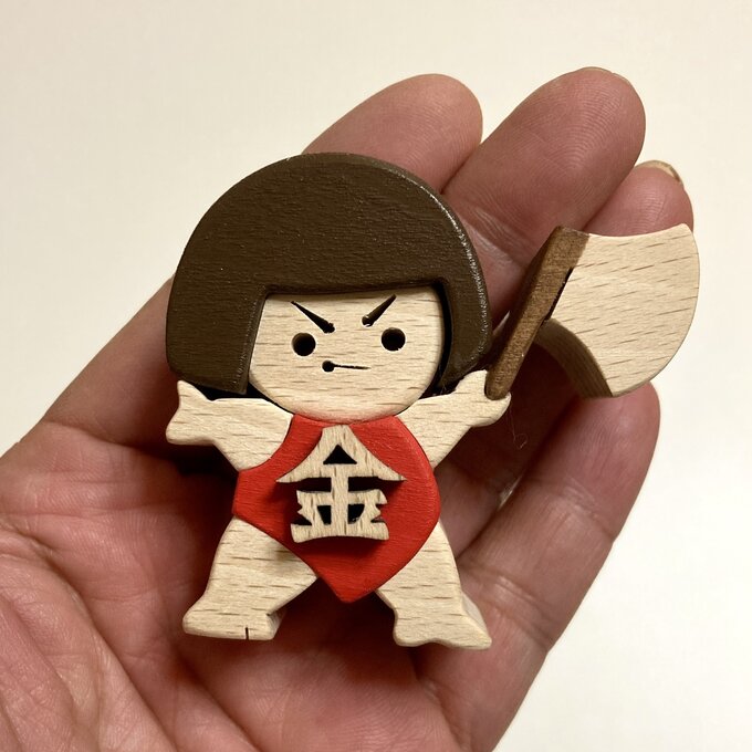 【こどもの日】木と和紙の五月人形3点セット(鯉のぼり・兜・金太郎)