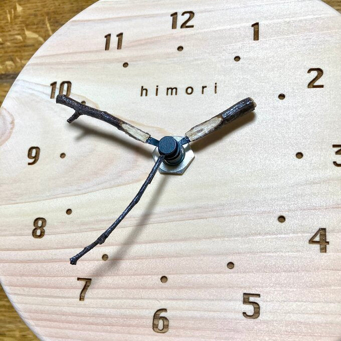 【桧守(ひもり)シリーズ】ひのきのシンプル時計