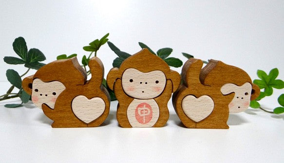 招福☆三猿（見ざる言わざる聞かざる）